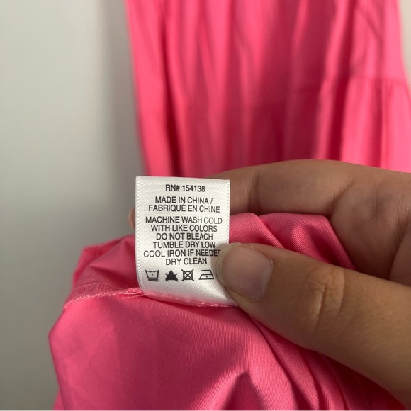 New STAUD Elio Off-shoulder Dress in Cotton Poplin size 00 in Plumeria - Picture 9 of 9